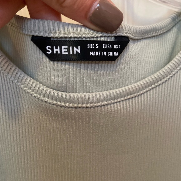 SHEIN Drawstring Ruched Side Rib-knit Dress - Picture 7 of 8